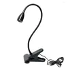 Tischlampen USB Power Clip Halter LED Buch Licht Schreibtischlampe Flexible Bett Leselampen für das Arbeitszimmer Schlafzimmer Wohnzimmer