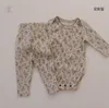 Kleidungssets 0-3 Jahre Herbst Baby Girl Kleidung Set geboren Blumen T-Shirt Tops BodySuit Hosen Outfits