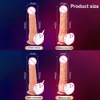 Beauty Items Automatic Telescopic Heating Dildo Vibrator Female Masturbator G-spot Massage Huge Realistic Penis sexy Toys For Women