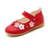 Chaussures plates d'automne pour bébés filles, baskets de princesse à fond souple avec fleurs douces, pour enfants en bas âge, fête pour nourrissons, SML002