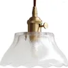 Lampes suspendues Vintage Loft Décor LED Lumière Industrielle En Laiton Verre Suspension Lampe Salle À Manger Éclairage À La Maison Antique Droplight Luminaire