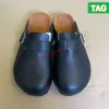 2023 Designer Slippers Duitsland Boston Shearling Suede Arizona Soft Footbed Lederen Clogs Slipper Tekstap Men Sandalen klassieke dia's Dames schoenen EUR 35-45