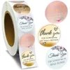 Tack f￶r att du st￶der mitt lilla f￶retag Floral Sticker Gift Packaging Seal Label Scrapbooking Stationery klisterm￤rke RRD50