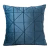Подушка 45x45см геометрическое полосатое мягкое бархатное покрытие подушка подушка офис дома