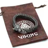 Nordycka nordyca nierdzewna Bangle Men norse Amulet Odin's wilk naszyjnik