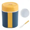 Storage Bottles Soup Cup Wear-resistant With A Spork Leak-proof Easy Clean Lidded Bento Box For Dorm