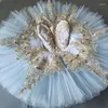 Stage Wear Tutu Ballet Robe professionnelle Fille Performance Costume Blanc Femme Dormir Swan Lake