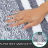 3pcs/set de baño alfombra absorbente de la alfombra absorbente de la alfombra de microfibra de microfibra sin deslizamiento