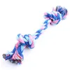 New17cm ألعاب ألعاب Pet Supplies Pet Cat Puppy Cotton Weaved Chews Knot Toy Date Wruded Bone Rope أداة مضحكة