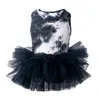 Flicka klänningar 2-8t barn tutu klänningar barn balett leotard dans ärmlös tie-dye party prestationskläder kostym prinsessa