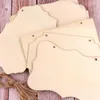 Baking Tools 12Pcs Unfinished Wooden Hanging Sign Wood Blank Plaque Sheet DIY Craft Painting Writing Wedding Decoration