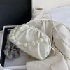 Torby wieczorowe Pearl Design Cloud Mały skórzany crossbody dla kobiet stałe kolorowe torebki na ramię