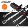 GREENER 1/4'' 3/8'' Torque Key Wrench Tool 0.5-500N.m Two-way Ratchet Car Bike Repair Hand Tools Spanner 5-100 Ft-lb Precise Bit