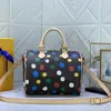 Designer Tote Luxury Women Handbag Pochette Ladies Shopping Shoulder Bags Brown FLOWER Letters Polka Dot Pattern Leather Pillow Crossbody Bags Classic Flap Purses