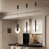 Pendant Lamps LED Black For Bedroom Dining Table Living Room Hanging Lighting Nordic Minimalist Home Decoration Suspension Light