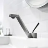 Bathroom Sink Faucets Creative Design Basin Faucet Black/Gold/Rose Gold Single Handle Hole Mixed And Cold Deck Mounting
