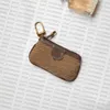 Mode Key Case Coin Purse Verkocht met doos echt lederen bekleding gecoate canvas zippy zak voor damescadeau3150