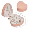 Jewelry Pouches Heart-Shaped Creative Storage Box Earrings Bracelet Necklace Organizer Or