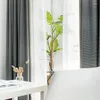 Rideau Bei Ou Gentry japonais coton Simple rayé et rideaux en lin pour chambre salon occultant luxe décor à la maison
