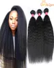 Br￩silien Coiffure vierge raide 100 br￩silien extensions de cheveux humains br￩siliens br￩siliens Hair raide yaki 7413629