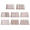 Jewelry Pouches Velvet Display Storage Tray Rings Bead Container Showcase Organizer Box Case Earring Necklace