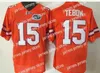 Maillots de football NCAA Maillots de football Florida Gators College Maillot de football Driskel # 6 Tebow # 15 Taille cousue S-3XL Mix Order Jersey-Fact