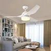 Ventilatori da soffitto nordici con luce a LED 3 colori Pala del ventilatore in acrilico con telecomando per la sala da pranzo di casa, la camera da letto, l'ufficio