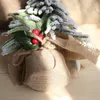 Décoration de fête 100 pièces de Noël baies rouges mousse artificielle baies de houx guirlande Bouquet fruits ornements de mariage