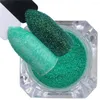 Nagel glitter laserpulver förändra färg uv gel polska paljetter 3d glänsande pigment socker anti damm diy dekoration konst manikyr verktyg