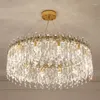 Żyrandole K9 Crystal żyrandol Nowoczesne światła salonu okrągłe sypialnia oświetlenie luksusowe el dekoracyjne