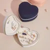 Jewelry Pouches Heart-Shaped Creative Storage Box Earrings Bracelet Necklace Organizer Or