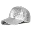 قبعات كروية للرجال من جلد التمساح قبعة بيسبول صلبة للسيدات ماركة غير رسمية للخروج من Gorras Para Hombre قبعات هيب هوب
