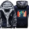 Herren Hoodies Pew Madafaka Print verdicken Jacken Herren warm halten Wolle Liner Kleidung Langarm mit Kapuze koreanischen Stil Reißverschluss Sudadera Hombre