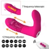 Skönhetsartiklar teleskopisk vibrator för kvinna bärbar värme av fjäril dildo trosor vibratorer vuxna sexiga leksaker anal g klitoris stimulator