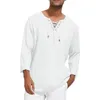 Camicie casual da uomo Big And Tall White T For Men Colletto Camicia in cotone a maniche lunghe Open House Red