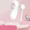 Skönhetsartiklar app vibrator g-spot klitoris stimulering massage vagina boll 10 frekvens vibrerande ägg kvinnlig onani katt tass palm sexig leksak