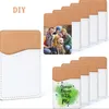 Cell Phone Cases Sublimation home DIY White Blank PU Card Holder Mobile Wallet Heat Transfer for Universal