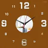 Wall Clocks Clock 3d Acrylic Mirror Watch Quartz Living Room Modern Stickers Orologio Da Parete Horloge Reloj De Pared