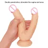 Beauty Items Big Double Dildos Penetration Vagina and Anus Realistic Penis Dick Headed Phallus sexy Toys for Women Masturbation