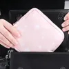 Toalla sanitaria portátil, bolsa de almacenamiento de tampones, monedero de maquillaje para mujer