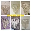 Tapissries Big Macrame Wall Hanging Tapestry med tofsar handvävd nordisk stil för vardagsrum sovrum hus konst dekor boho dekoration