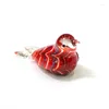 Figurine decorative Figurine di uccelli in vetro di Murano in miniatura Figurine in stile giapponese Home Fairy Garden Decor Accessori Bellissimi ornamenti di animali fatti a mano