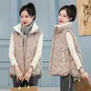 Kamizelki damskie veste femme trendów produkty gilet zimowe streetwearne kobiety moda feminina jesienne ubrania wome kpop giletcoats puffer kurtka