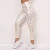 Womens Leggings suits yoga outfits design Leopard print tracksuit pants Tight fitting Buttock lift Elastic force sport pant High waist Gym trousers