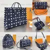 ONTHEGO denim shopping bag M59609 Designer Women trunk printed POCHETTE cowhide leather NeoNoe bucket Handbag Purse Totes crossbod277l