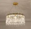 Chandeliers K9 Crystal Chandelier Modern Living Room Lights Round Bedroom Lighting Deluxe El Decorative