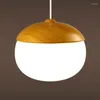 Pendelleuchten, moderne LED-Leuchten, Wohnzimmer, Küche, Esszimmer, hängende Holzleuchten, Innenbeleuchtung, minimalistisches Café