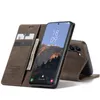 Google Pixel 7 Pro 6 Samsung S23 Ultra Galaxy S23 için Caseme Deri Cüzdan Kılıfları Plus Moda Lüks Emik Manyetik Kapanma Vintage Tutucu Stand Flip Cover Teceleri