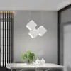 Pendant Lamps Minimalist Magic Cube Chandelier Living Room Iron Lamp 65/72/90cm Modern Bedroom Study Bar Hang Lighting Lamparas