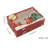 Duży rozmiar świąteczny kartonowe pudełko na ciasteczka z plastikowym oknem PVC piernikowa prezent czekoladowy RRD88